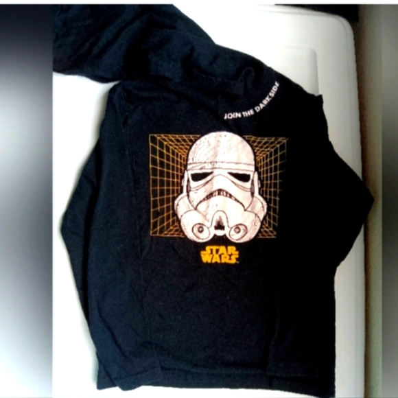 Star Wars Stormtrooper Long Sleeve Hooded T-shirt - Picture 1 of 1